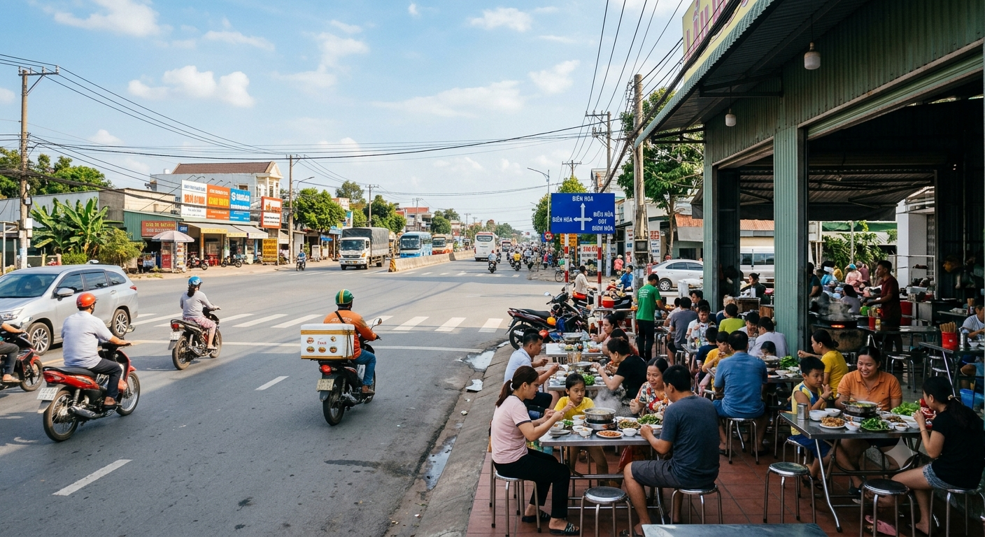Khám phá bối cảnh và tuyến đường trọng điểm xung quanh quán
